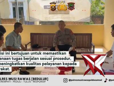 &ldquo;Supervisi Tahap I Polres Musi Rawas: Wujud Penguatan Kinerja Polsek Jajaran&rdquo;