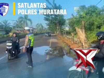 GIAT PENGATURAN PAGI SATLANTAS POLRES MURATARA