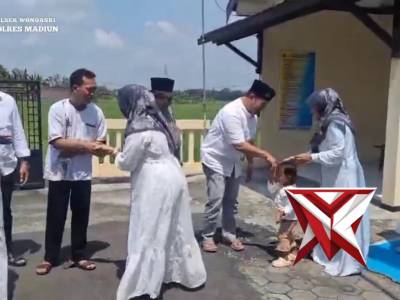 Polsek Wonoasri melaksanakan kegiatan Halal Bihalal