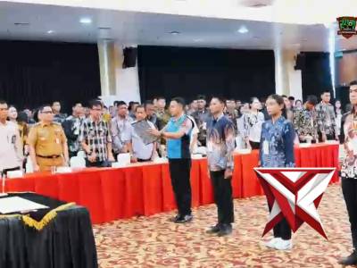Kapolda sumatra selatan memimpin upacara pengambilan sumpah dan penandatanganan pakta integritas