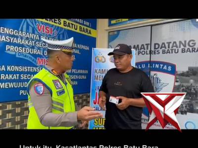 Kasatlantas Polres Batu Bara Menegaskan Bahwa Biaya Pembuatan SIM di Satpas Mengacu sesuai PNBP