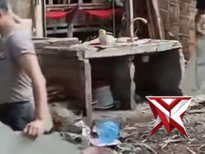 GOTONG ROYONG BANTU RUMAH WARGA ROBOH