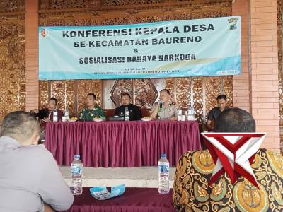 Sambutan kapolsek Baureno