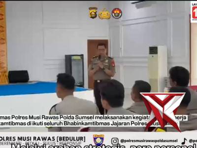 Anev babinkamtibmas polres Musi Rawas