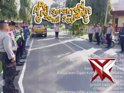 APEL SERAH TERIMA PIKET SATLANTAS