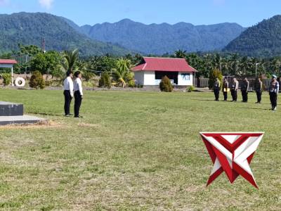 Pengucapan Tribrata oleh personil Sat Narkoba Polres Boltim