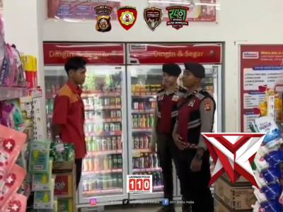 Patroli Samapta melaksanakan Patroli ke Mini Market Alfamart**
