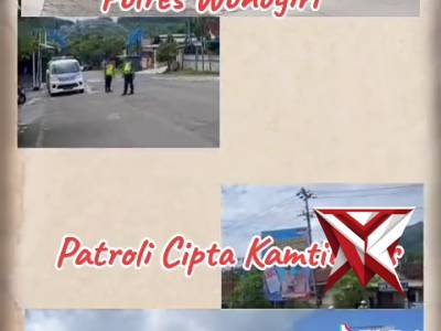 Patroli cipta kamtibmas Polres Wonogiri
