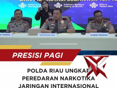 Polda Riau berhasil menggagalkan peredaran narkotika jaringan internasional asal Malaysia.