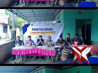 Dukung Program Pemerintah, Satreskrim Polres Empat Lawang Hadiri Penyuluhan PTSL di Desa Batu Pance