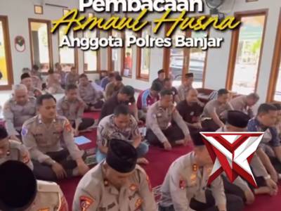 Pembacaan Asmaul Husna rutin dilaksanakan oleh personel Polres Banjar, ba'da solat jumat