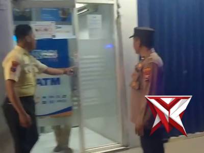 Patroli Pantau Obyek Vital ATM BRI Pugeran, Kec. Gondang.
