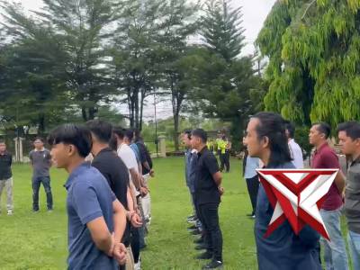 Apel pagi dan anev satintelkam polres ogan ilir