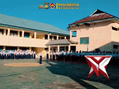 Dalam rangka mendukung program Police Go To School, Polsek Ratu Agung Polresta Bengkulu mengikuti ke