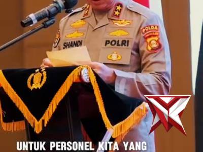 Kapolda Sumsel Irjen Pol Dr. Sandi Nugroho, S.I.K., S.H., M.Hum. resmi membuka Pembekalan dan Pelati