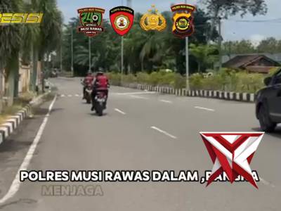 Dukung Bijak Kapolda Sumsel IJP Sandi Nugroho.Polres Musi Rawas Tingkatkan Patroli Harkamtibmas