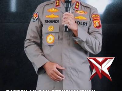 Kapolda Sumsel memimpin kegiatan Tasyakuran Walimatussafar di Masjid Assa&rsquo;adah Mapolda Sumsel