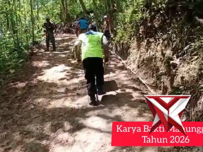 Bhabinkamtibmas Polsek Prembun melaksanakan Karya Bakti Manunggal Tahun 2026 di Desa Kabuaran Prembu - PoliceTube