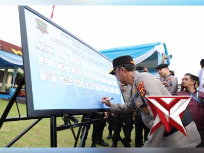 Kapolda Sumsel Irjen Pol Sandi Nugroho memimpin langsung Apel Sabuk Kamtibmas - PoliceTube