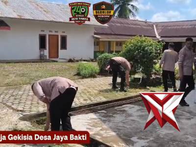 Gerakan Indonesia Asri Program Belida Polda Sumsel, kurve di Gereja Gekisia Jaya Bakti - PoliceTube