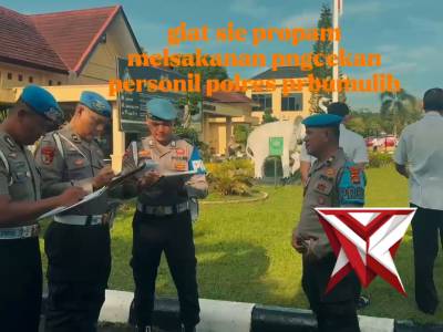 PENGECEKAN APEL PAGI OLEH SIPROPAM POLRES PRABUMULIH - PoliceTube