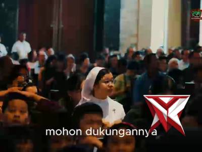 Kapolda Sumsel IJP Sandi Nugroho meninjau langsung pengamanan puncak perayaan Paskah 2026 di Plg