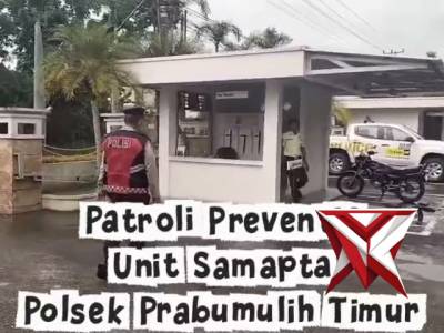 Patroli preventif Unit Samapta Polsel Prabumulih Timur - PoliceTube