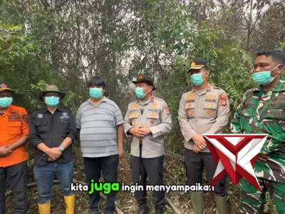 Pantauan Karhutla di Pulau Bengkalis Riau
