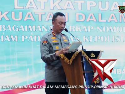 M1 giat kapolda sumsel memberikan arahan