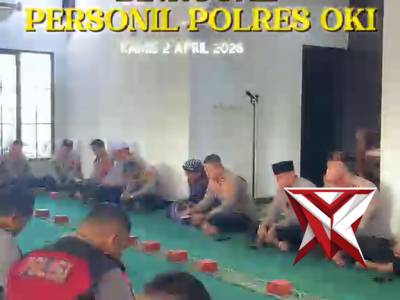 Binrohtal Personil Polres OKI, kamis 2 april 2026 .

PolresOkihadir