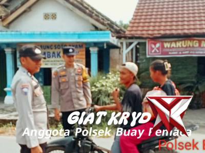 Giat KRYD Anggota Polsek Buay Pemaca