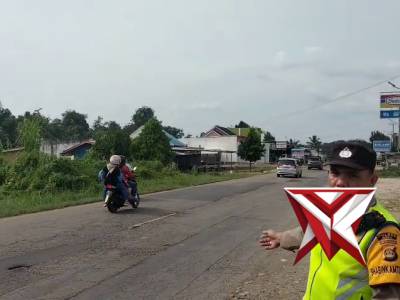 Kapolda Sumsel Irjen Pol DR Sandi N komitmen laks Program  Lalin Lancar Aman di Wilkum Polres Mura