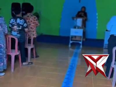 Berikan Rasa Aman, Personel Polsek Muara Lakitan Amankan Ibadah Jumat Agung di GBI Marga Ba