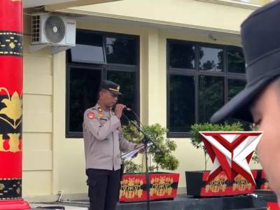 Kegiatan apel pagi yang dilaksanakan setiap hari di polres oku selatan - PoliceTube