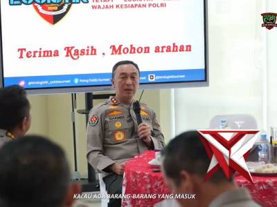 Kapolda Sumsel IJP. Sandi Nugroho memberikan penegasan bahwa masy adalah juragan bagi anggo