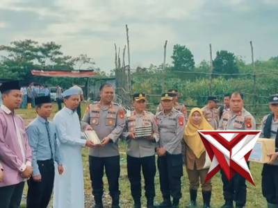 POLRES PALI DAN PONPES LATANSA MUSTIKA BERSINERGI DALAM PENANAMAN JAGUNG DUKUNG KETAHANAN PANGAN