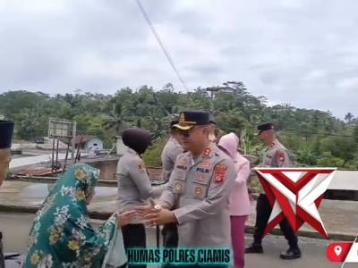 Kapolres Ciamis Tinjau Langsung Pembangunan Rutilahu