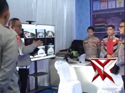 Kapolres OKI dengan personil satlantas