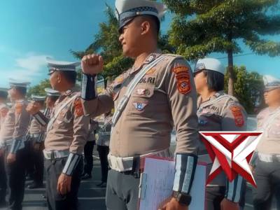 Apel pengecekan personel dalam rangka pengamanan long weekend Jumat Agung dilaksanakan sebagai bentu