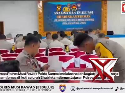 giat anev bulanan personel musi rawas - PoliceTube