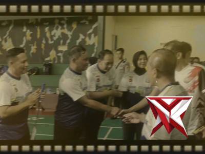 Polda Jabar dan Kejati Jabar Perkuat Sinergi Melalui Olahraga Bersama di GOR Lodaya