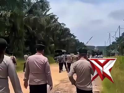 PENGAMANAN AKSI DAMAI MASYARAKAT TEBING SULUH KEC. LEMPUING KAB OKI