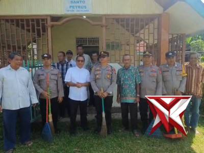 Giat bersih Polsek jayaloka