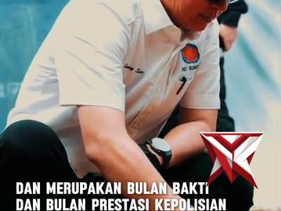 Kapolda Sumsel Irjen Pol. Dr. Sandi Nugroho, S.I.K., S.H., M.Hum. membawa kebahagiaan bagi warga - PoliceTube