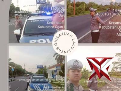 Giat Patroli Sore Personel Satlantas Polres Oki