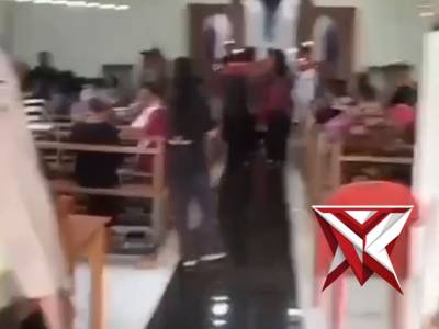 POLRES MUSI RAWAS AMANKAN IBADAH  DI GEREJA ST.KATARINA KEC PURWODADI