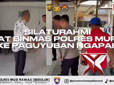 Kapolda Sumsel IJP DR. SANDI NUGROHO-Kapolres Musi Rawas-Sat Binmas Jalin Silahturahmi dengan
