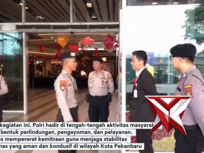 PATROLI RUTIN DILAKSANAKAN OLEH PERSONIL SAT PAM OBVIT