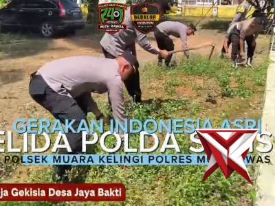Dukung Program Belida Kapolda Sumsel IJP Sandi Nugroho, Polres Mura Kurve di Gereja Gekisia - PoliceTube