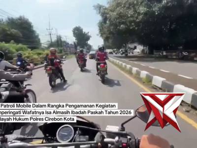 Patroli Mobile Amankan Ibadah Paskah dan Wisata Cirebon